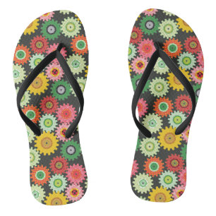 Patterned Gears Jandals