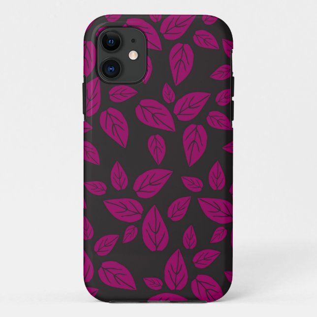 patterned leaves Case-Mate iPhone case (Back)