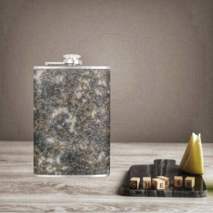 Patterned Marble Hip Flask