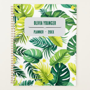 Patterned Pages – Custom Monstera & Banana Leaf Pl Planner