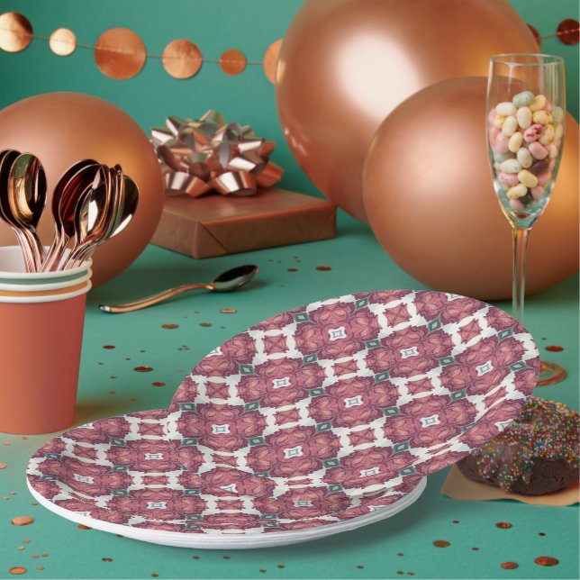 Patterned  paper plate (Multi)