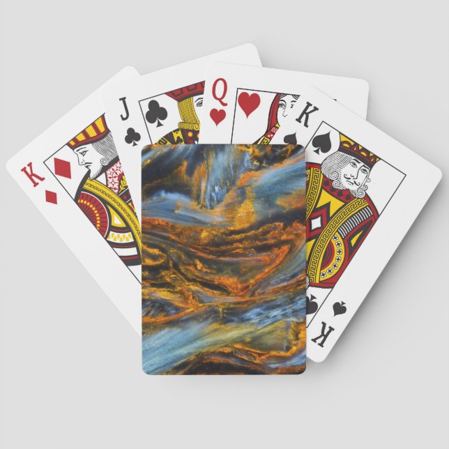 Patterned Pietersite Playing Cards (Back)