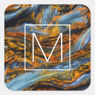 Patterned Pietersite Square Sticker