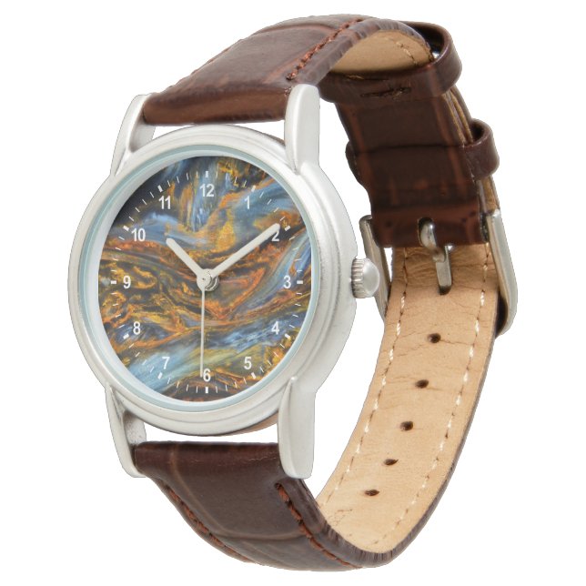 Patterned Pietersite Watch (Angled)