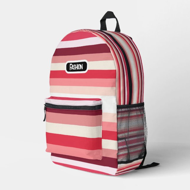 Patterned Printed Backpack (Back Corner Right)