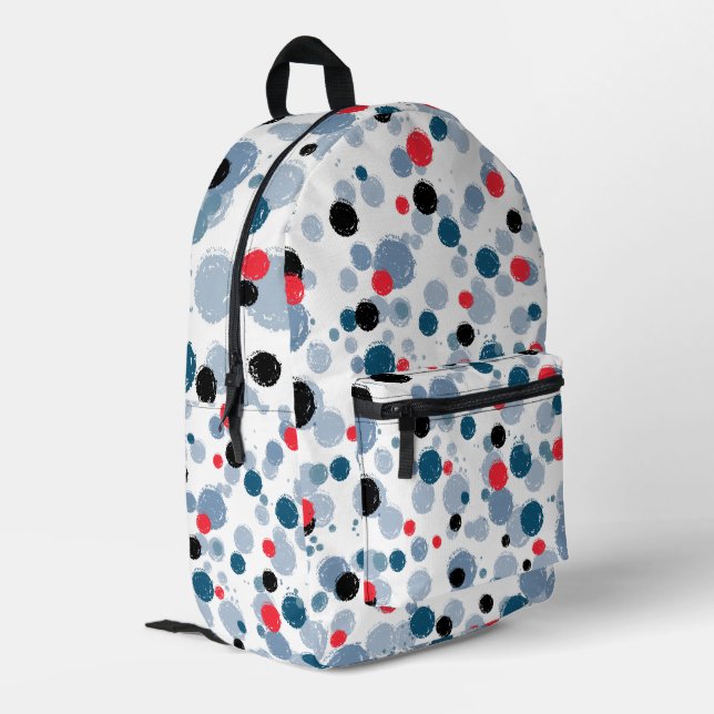 Patterned Printed Backpack (Back Corner Left)