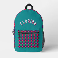 Patterned Printed Backpack