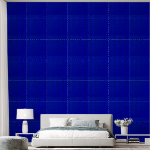 Patterned Royal Blue Wallpaper