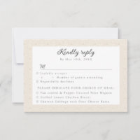 patterned RSVP w meal choices