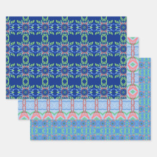 Patterned Shelf Or Drawer Liner Wrapping Paper Sheet