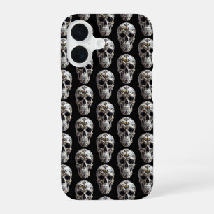 Patterned Skull  iPhone 16 Case