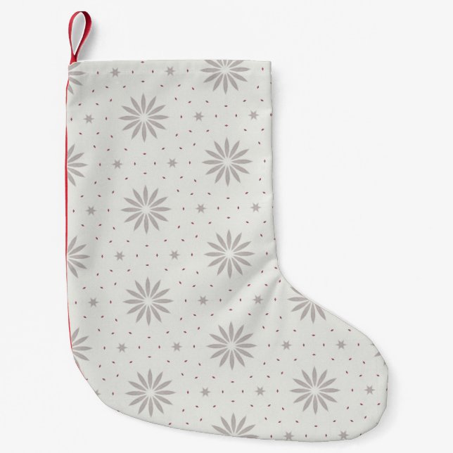 Patterned Small Christmas Stocking (Front)