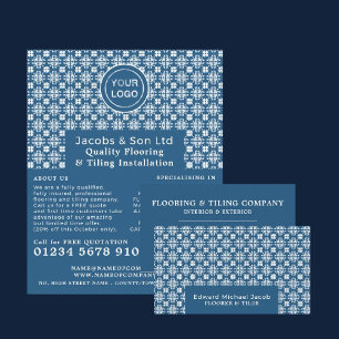 Patterned Tiles, Floorer, Tile Installer Advert Flyer