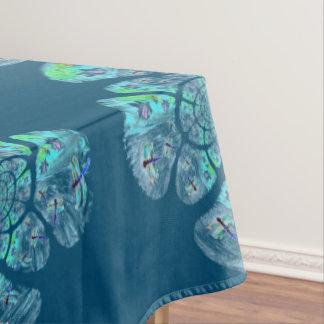 Patterned Waterlily Dragonfly Tablecloth