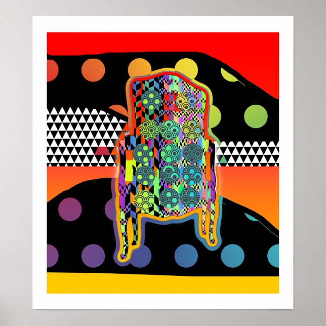  Patterns Armchair Giclee Print (Front)