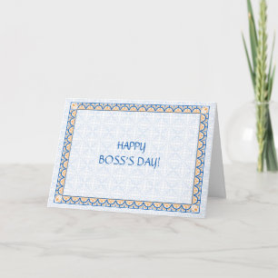 Patterns & Borders 2 Boss's Day Card