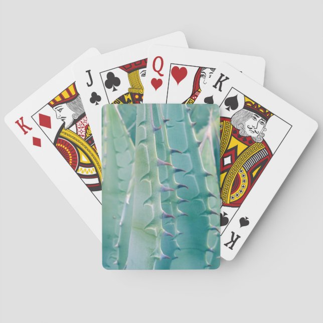Patterns of an Agave plant Playing Cards (Back)