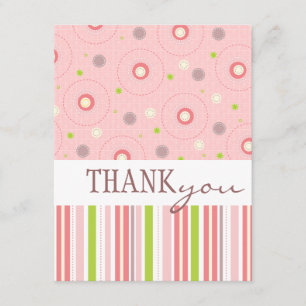 Patterns of Fun Twin Girl Baby Shower Thank You