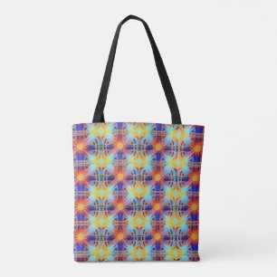 Patterns of Light Boho Tote Bag
