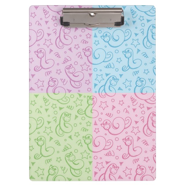 patterns with snakes clipboard (Front)