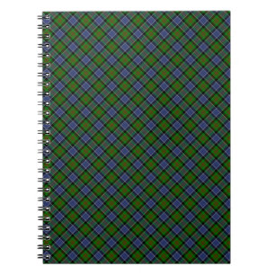 Patterson Clan Tartan Designed Print Spiral Notebook