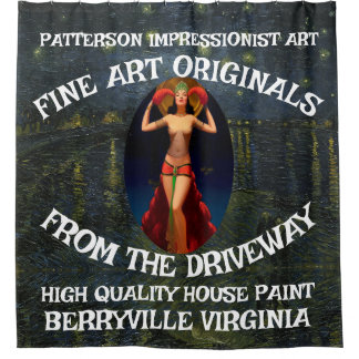 Patterson Fine Art Driveway House Paint Originals  Shower Curtain
