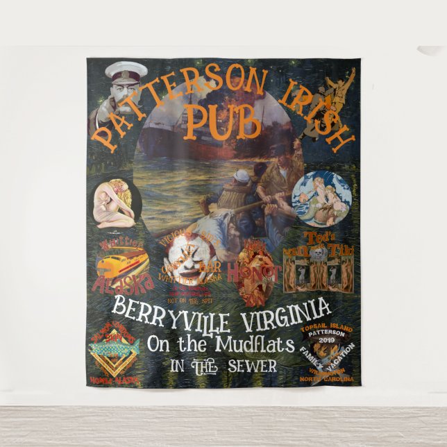 PATTERSON IRISH PUB BERRYVILLE VIRGINIA VA TAPESTRY (Front)