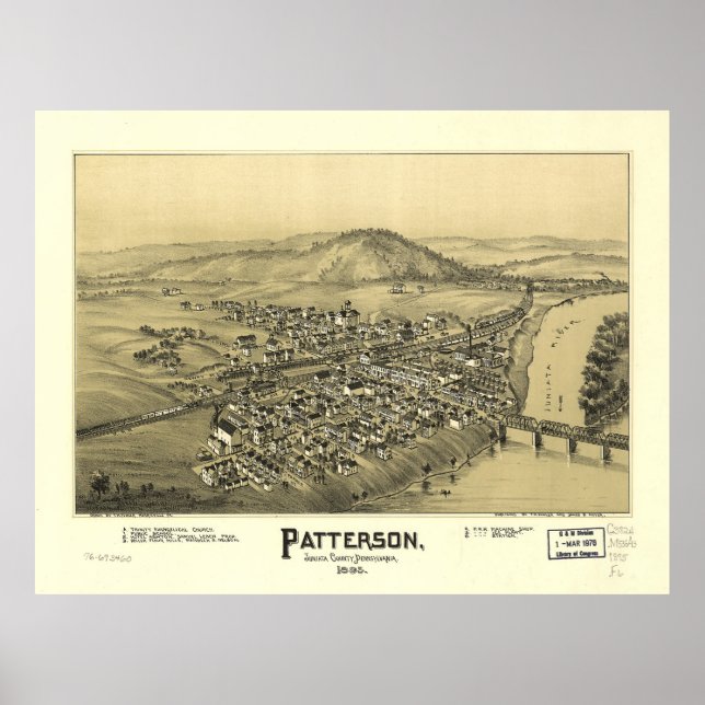 Patterson (Mifflin), Pennsylvania (1895) Poster (Front)