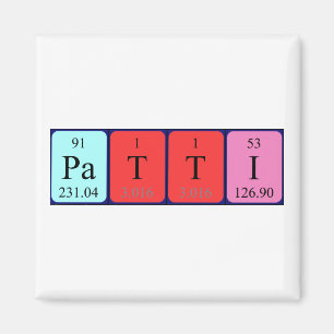Patti periodic table name magnet