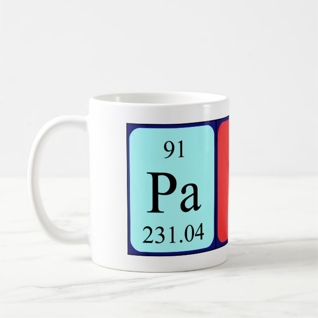 Patti periodic table name mug (Left)