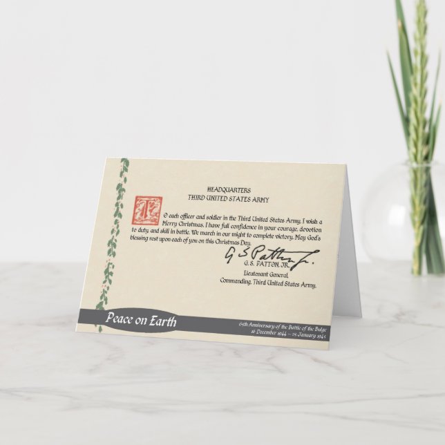 Patton Christmas Card (Front)