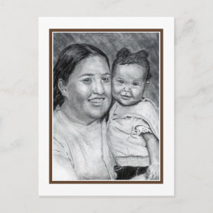 Patty and Baby    Postcard