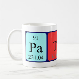 Patty periodic table name mug