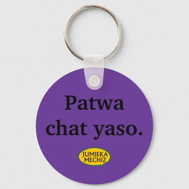 Patwa chat yaso key ring (Front)