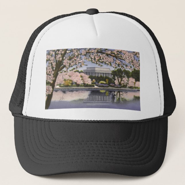 PAU44 Lincoln Memorial.tif Trucker Hat (Front)