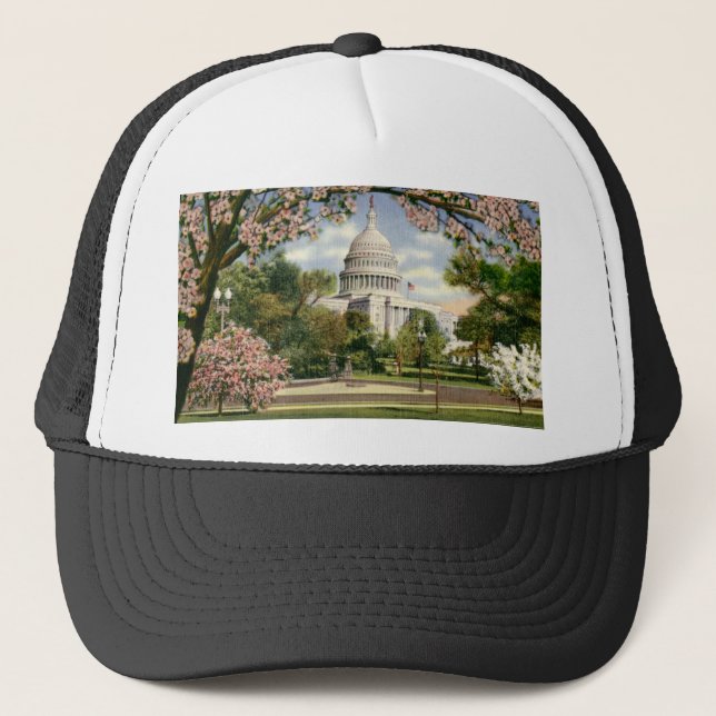 PAU46 US Capitol.tif Trucker Hat (Front)