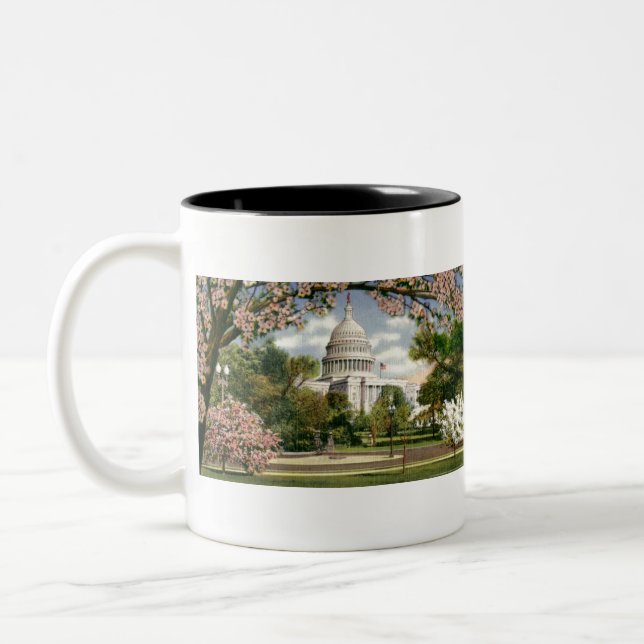 PAU46 US Capitol.tif Two-Tone Coffee Mug (Left)
