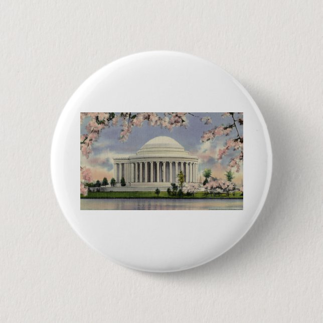 PAU47 Jefferson Memorial 1.tif 6 Cm Round Badge (Front)