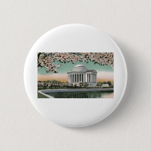 PAU48 Jefferson Memorial 2.tif 6 Cm Round Badge (Front)