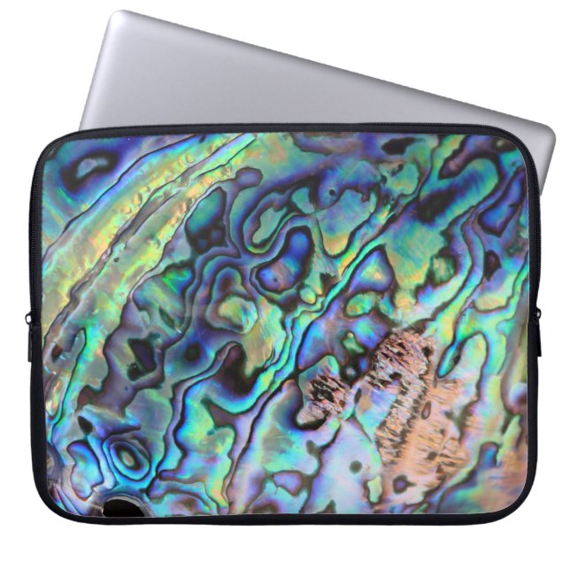 Paua abalone beautiful shell neoprene sleeve (Front)