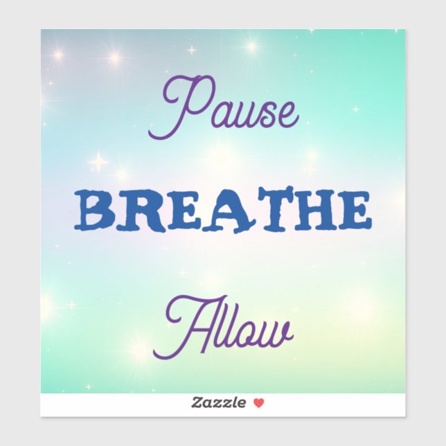 Paue, BREATHE, Allow Sticker (Sheet)