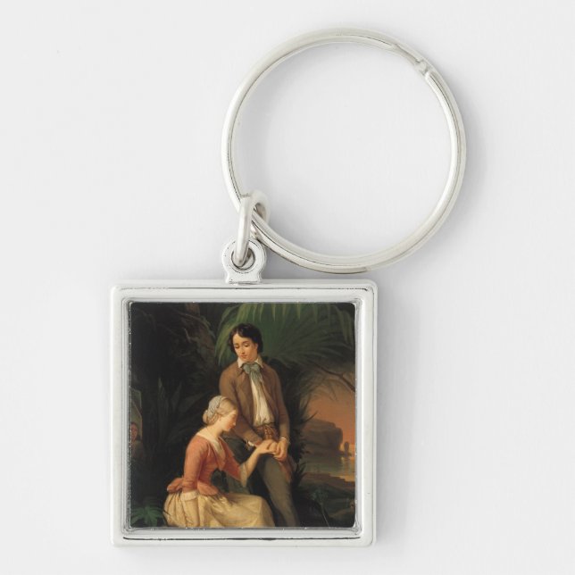 Paul and Virginie Key Ring (Front)