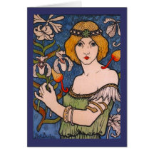 Paul Berthon - Lady with Orchids