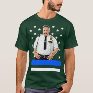 Paul Blart Mall Cop Thick Blue Line T-Shirt