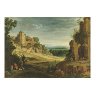 Paul Bril  Landscape with a hunting party Photo Print
