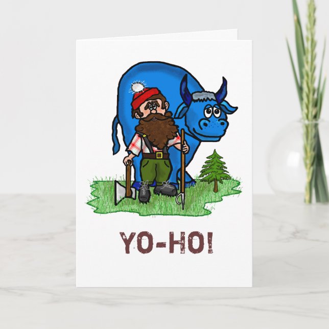 Paul Bunyan Birthday Card (Front)