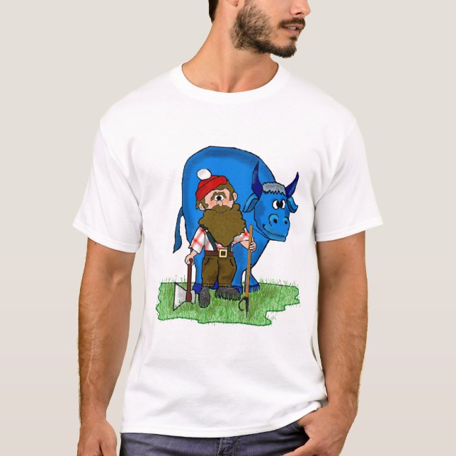 Paul Bunyan Customizeable T-shirt by Brownielocks (Front)