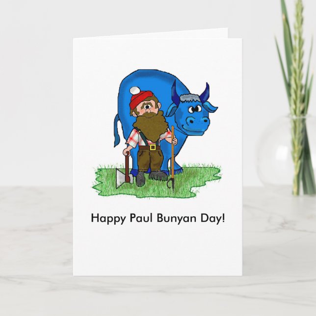 Paul Bunyan Day Note Cards by Brownielocks (Front)