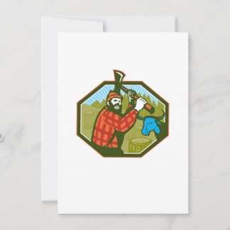 Paul Bunyan LumberJack Axe Blue Ox