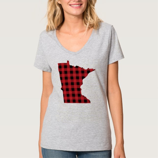 Paul Bunyan Plaid Minnesota tee shirt (Front)